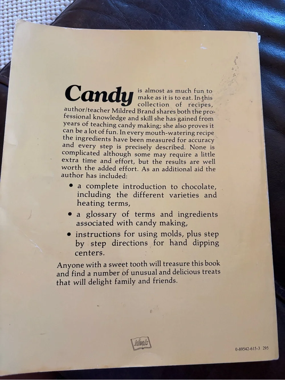ideals Candy Cook Book by Mildred Brand - Multicolor Cover